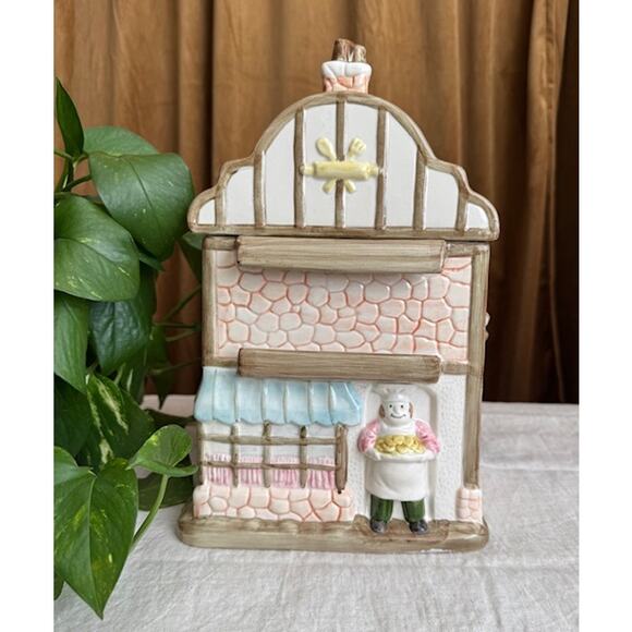 Rare Vintage Fitz & Floyd Bake Shoppe Ceramic Cookie Jar